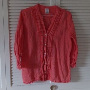 Lands End Linen Button Down